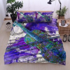 Violin Cotton Bed Sheets Spread Comforter Duvet Cover Bedding Sets