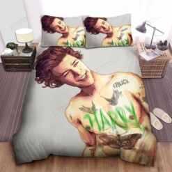 Harry Styles Bed Sheets Spread Comforter Duvet Cover Bedding Sets