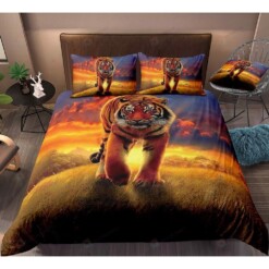 Tiger Bedding Set Bed Sheets Spread Comforter Duvet Cover Bedding Sets