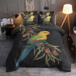 Bird Cotton Bed Sheets Spread Comforter Duvet Cover Bedding Sets