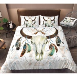 Bull Skull Bedding Set Bed Sheets Spread Comforter Duvet Cover Bedding Sets