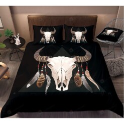 Bull Skull Bedding Set Bed Sheets Spread Comforter Duvet Cover Bedding Sets