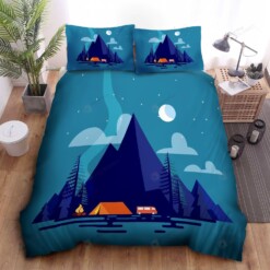 Summer Camp Bed Sheets Spread Comforter Duvet Cover Bedding Sets