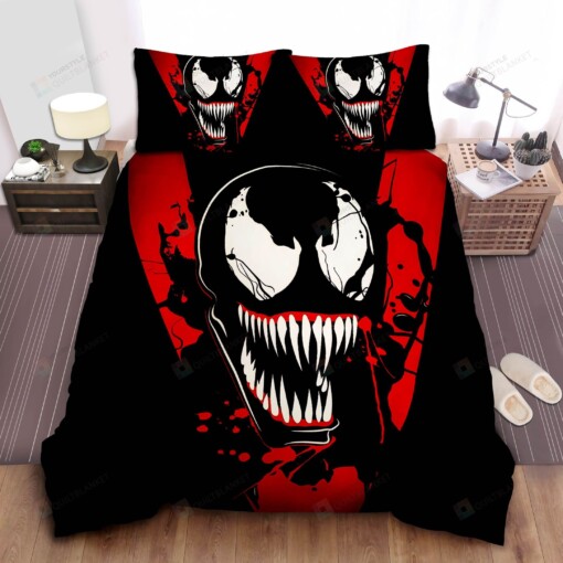 Venom Symbiote Bed Sheets Spread Comforter Duvet Cover Bedding Sets