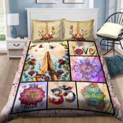 Namaste Bedding Set Cotton Bed Sheets Spread Comforter Duvet Cover Bedding Sets