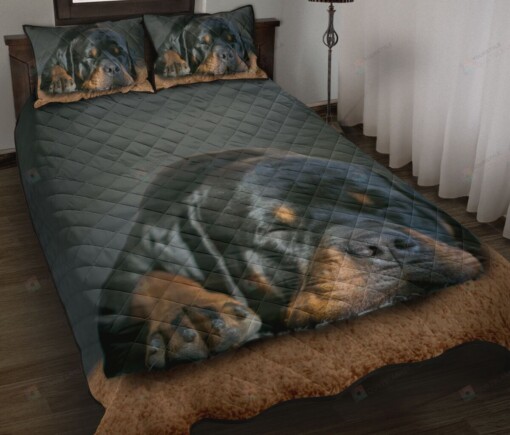 Rottweiler Sleep Quilt Bedding Set