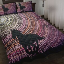 Horse Dot Quilt Bedding Set