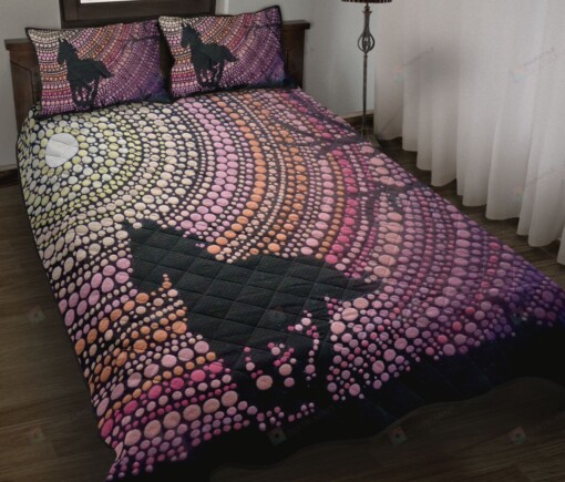 Horse Dot Quilt Bedding Set