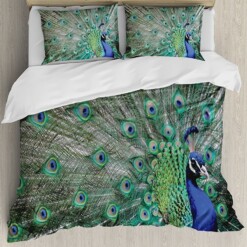 Peacock Bedding Set Bed Sheets Spread Comforter Duvet Cover Bedding Sets