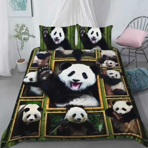 Cute Panda Bedding Set (Duvet Cover & Pillow Cases)