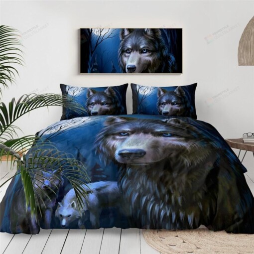 The Blue Eyed Wolf Bedding Set (Duvet Cover & Pillow Cases)