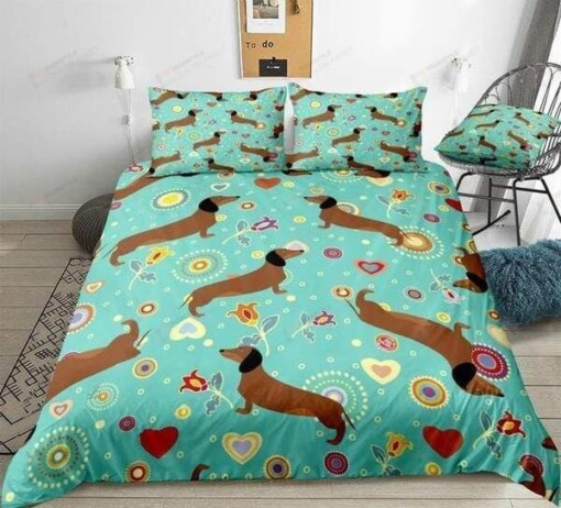 Dachshunds  Cotton Bed Sheets Spread Comforter Duvet Cover Bedding Sets