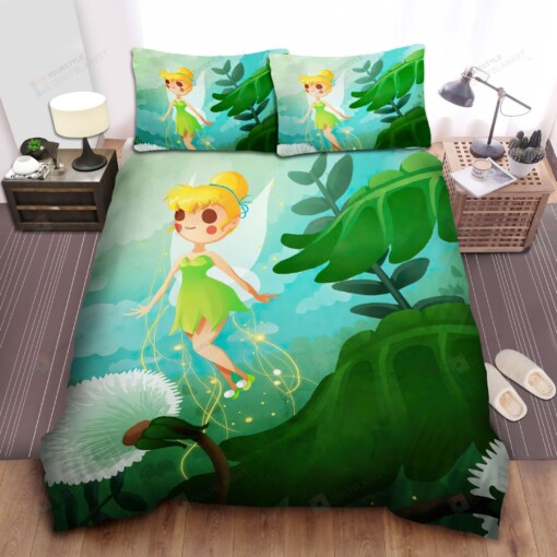 Tinkerbell & Dandelion Bed Sheets Spread Comforter Duvet Cover Bedding Sets