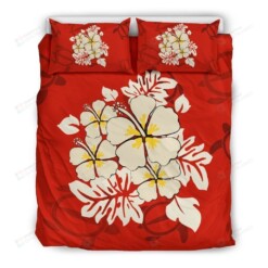 Hibiscus Bed Sheets Spread Comforter Duvet Cover Bedding Sets