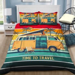 Traveling Cotton Bed Sheets Spread Comforter Duvet Cover Bedding Sets