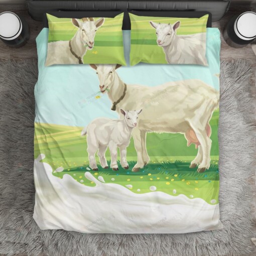Mother And Baby Goat Bedding Set Bed Sheet Spread Comforter Duvet Cover Bedding Sets