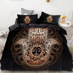 Hamsa Cotton Bed Sheets Spread Comforter Duvet Cover Bedding Sets