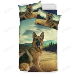 Amazing German Shepherd Print Bedding Set Bed Sheets Spread Comforter Duvet Cover Bedding Sets