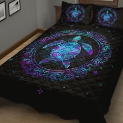 Turtle Neon Quilt Bedding Set Bed Sheets Spread Comforter Duvet Cover Bedding Sets