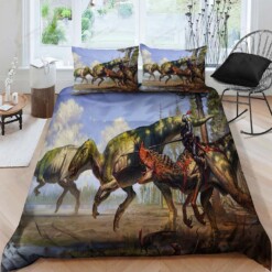 Dinosaur Cotton Bed Sheets Spread Comforter Duvet Cover Bedding Sets