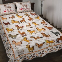 Horse - Love My Horse Quilt Bedding Set