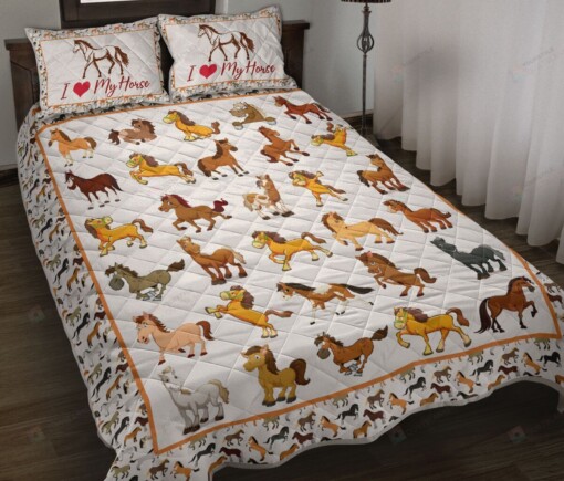 Horse - Love My Horse Quilt Bedding Set
