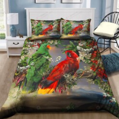 Beautiful Parrots Bedding Set Bed Sheets Spread Comforter Duvet Cover Bedding Sets