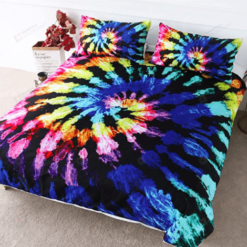 Cute Tie Dye Duvet Cover Bedding Set