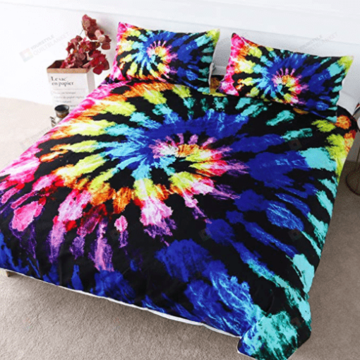 Cute Tie Dye Duvet Cover Bedding Set