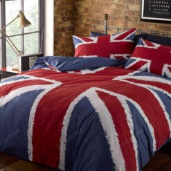 Union Jack Flag Duet Cover Bedding Sets