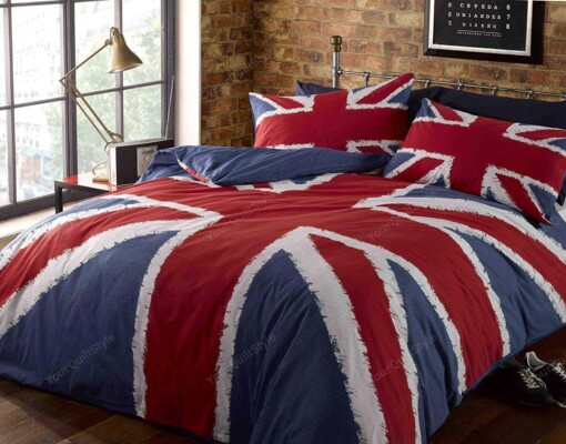 Union Jack Flag Duet Cover Bedding Sets