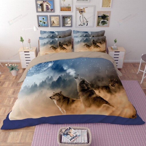 Wolf Bed Sheets Duvet Cover Bedding Set