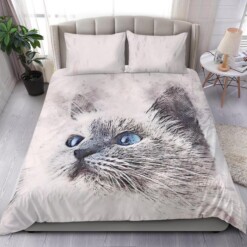 Cat Bedding Set Bed Sheets Spread Comforter Duvet Cover Bedding Sets