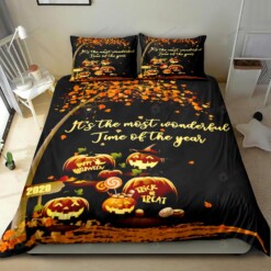 Halloween It's The Most Wonderful Time Of The Year Bedding Set Bed Sheets Spread Comforter Duvet Cover Bedding Sets