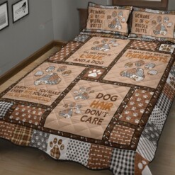 Therapist Dog Pattern Quilt Bed Sheets Spread Quilt Bedding Sets
