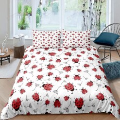 Ladybug Bed Sheet Duvet Cover Bedding Sets