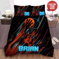 Basketball Art Custom Name Duvet Cover Bedding Set