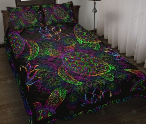 Love Turtle Quilt Bedding Set