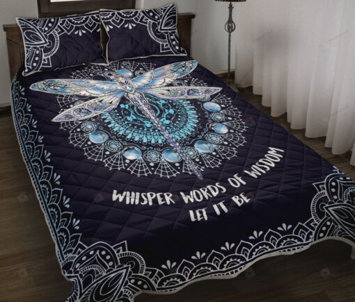 Dragonfly Let It Be Quilt Bedding Set