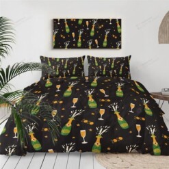 Wine Cotton Bed Sheets Spread Comforter Duvet Cover Bedding Sets