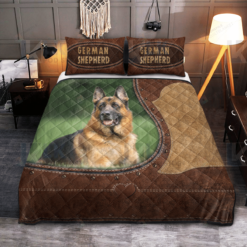 German Shepherd Quilt Bedding Set