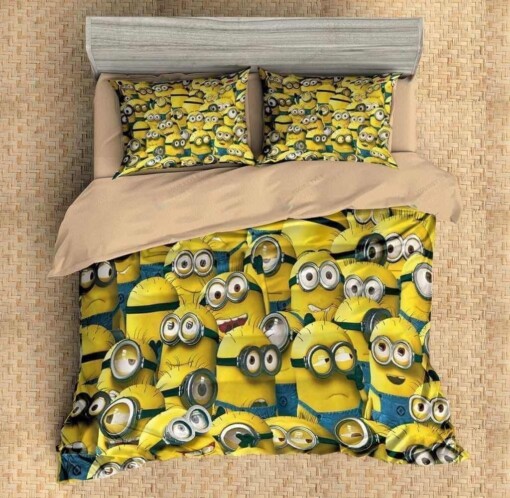 3d Minions Duvet Cover Bedding Set