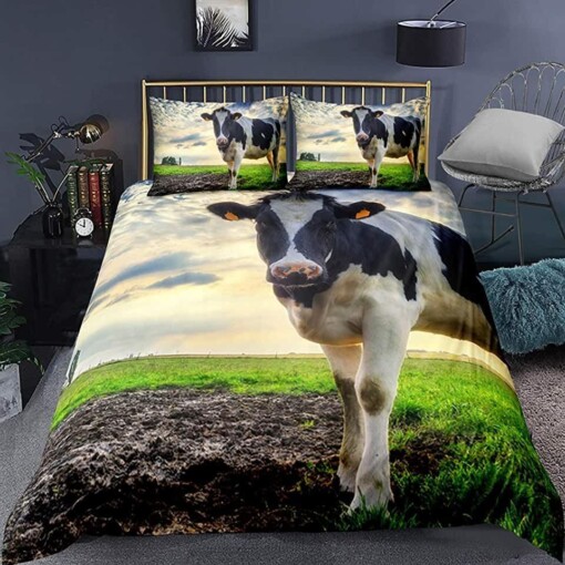 Dairy Cow Bedding Set Bed Sheets Spread Comforter Duvet Cover Bedding Sets