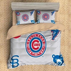 3d Customize Chicago Cubs Duvet Cover Bedding Set  2