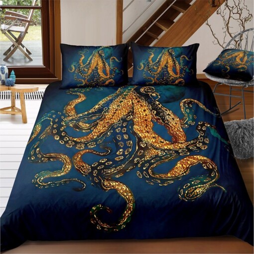 Octopus Bedding Set Bed Sheets Spread Comforter Duvet Cover Bedding Sets