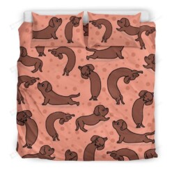 Dachshund Doing Exercise Everyday Bedding Set