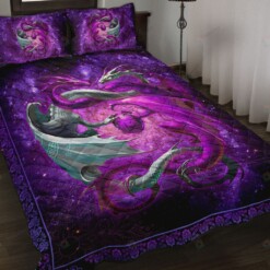 Dragon Galaxy Style Quilt Bedding Set