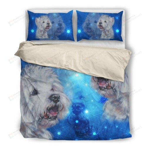 Westie Cotton Bed Sheets Spread Comforter Duvet Cover Bedding Sets