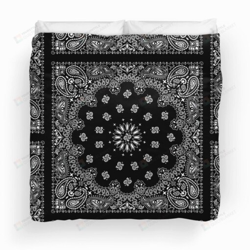 Bandana Black Duvet Cover Bedding Set