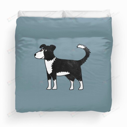 Border Collie Duvet Cover Bedding Set